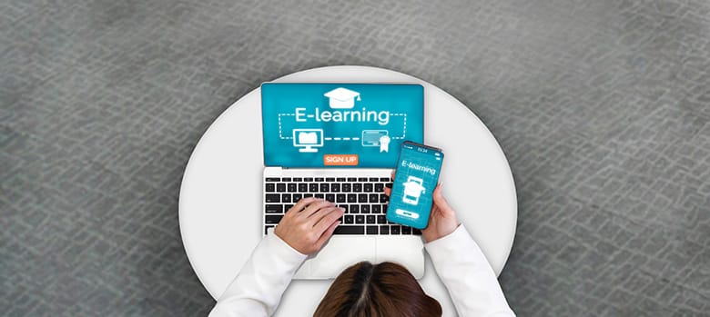 E-learning for Student and University Concept